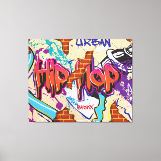 Toile Mur de graffitis Hip hop urbains.
