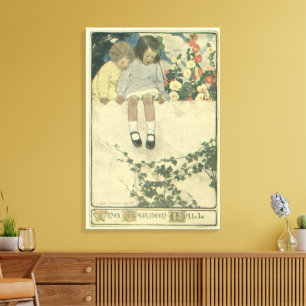 Toile Mur de jardin Jessie Willcox Smith, Enfants vintag