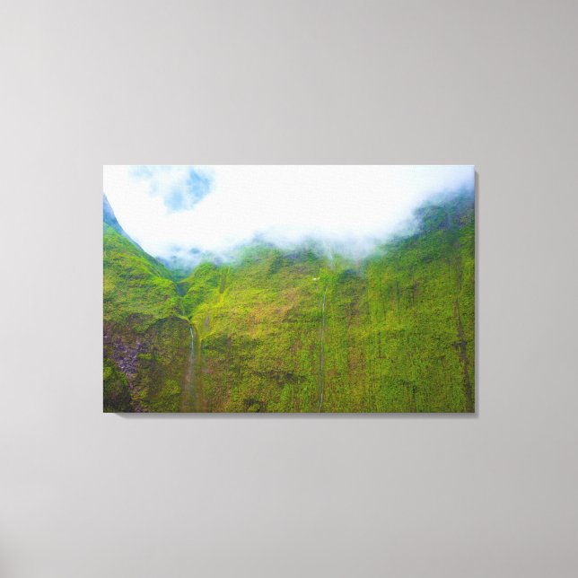 Toile Mur de larmes, Mont Waialeale, Kauai, Hawaii (Recto)