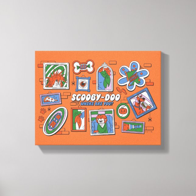 Toile Mur d'images de Halloween Scooby-Doo (Recto)
