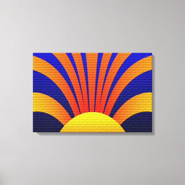 Toile Mur du coucher du soleil (Recto)