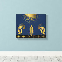 Mur Kokopelli Gold du Sud-Ouest