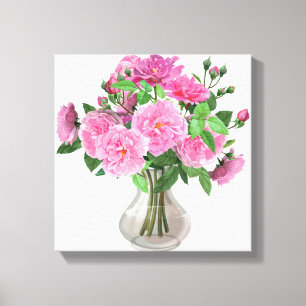 Toile Mur Roses Art-Rose