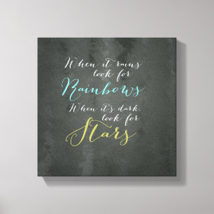 Toile murale de devis inspirante