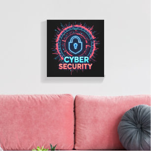 Toile murale d'expert en cybersécurité