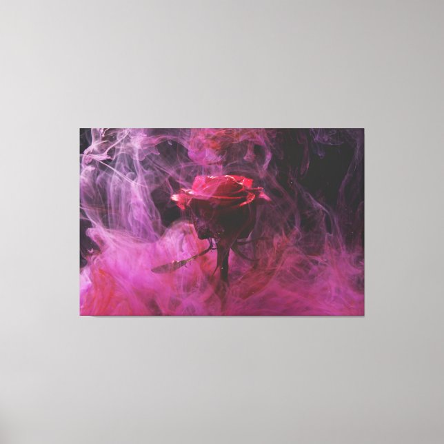 Toile murale Rose fumée (Recto)