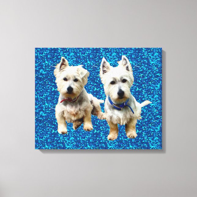 Toile murale Westies.. (Recto)