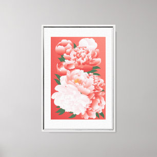 Toile Murmures de grâce de pivoine