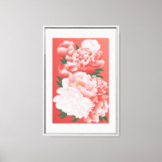 Toile Murmures de grâce de pivoine