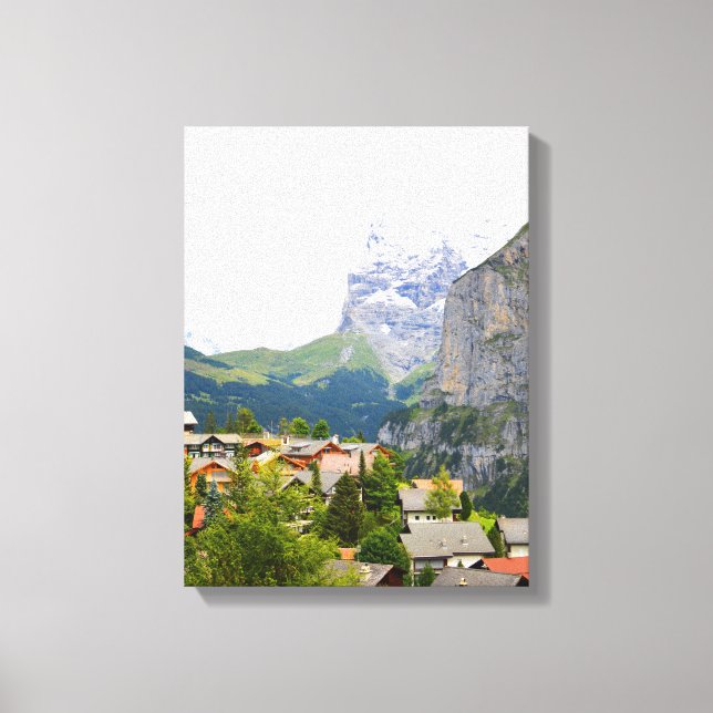 Toile Murren en Suisse (Recto)