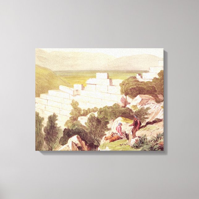 Toile Murs de l'Ancien Samos, Céphalonie, 19ème siècle (Recto)
