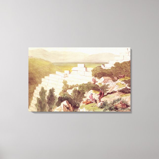 Toile Murs de l'Ancien Samos, Céphalonie, 19ème siècle (Recto)
