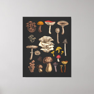 Toile Mushrooms sauvages