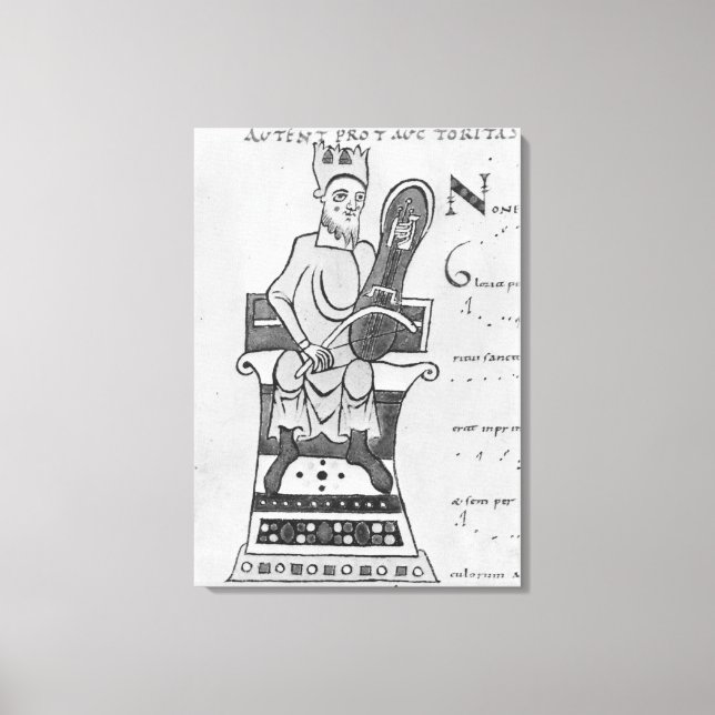 Toile Musicien jouant d'une croupe (Recto)