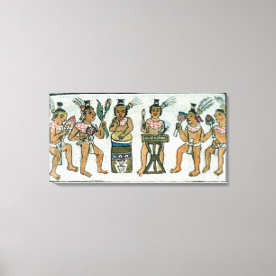 Toile Musiciens aztèques d'un compte de Aztec