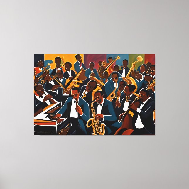 Toile Musiciens de jazz (Recto)