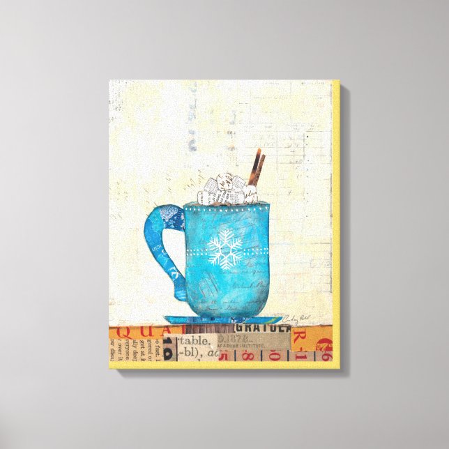 Toile Musique de Noël bleue (Recto)