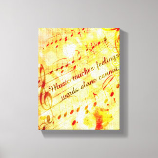 Toile Musique KRW Touches Sentiments Parchemin Canvas Ar
