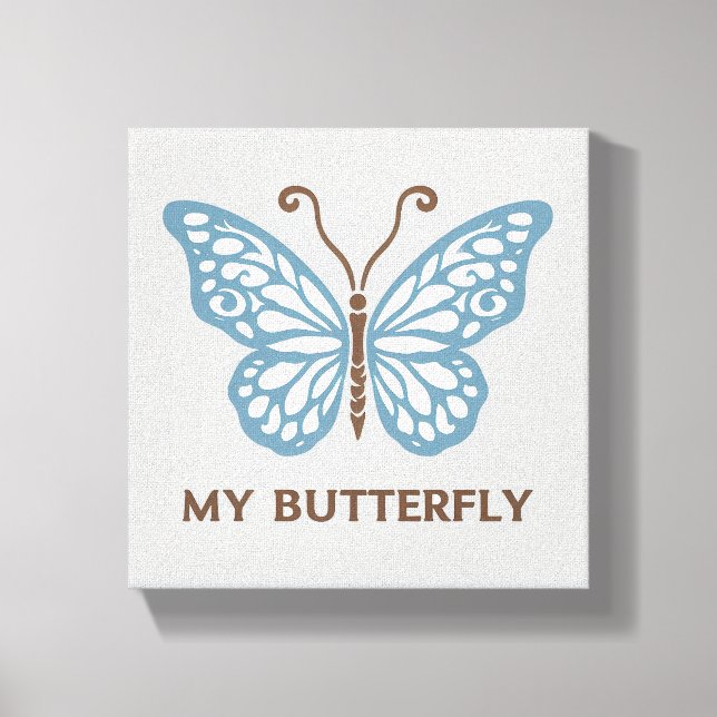 Toile My Butterfly Canvas Wall Art (Recto)