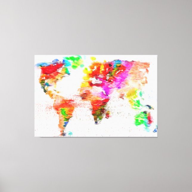 Toile My Color World Stretched Canvas Print (Recto)