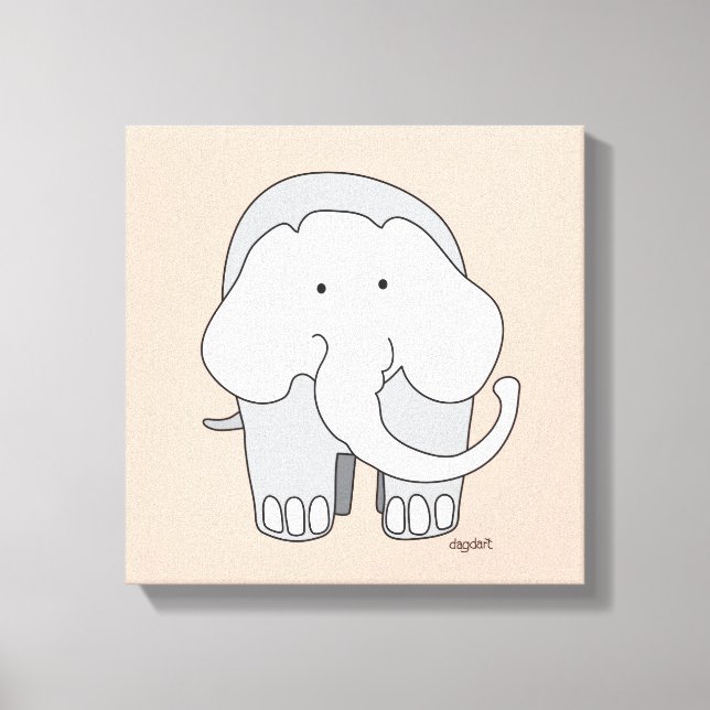 Toile My Elephant Custom 12x12 Canvas Art (Recto)