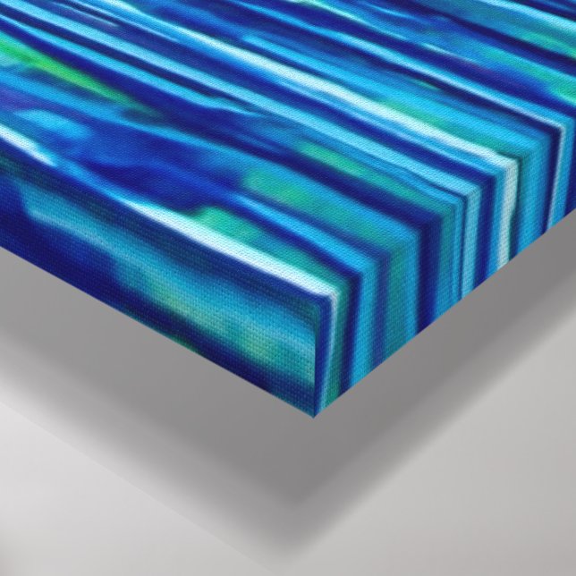 Toile "Mykonos" de l'artiste Peter Demopoulos (Coin(Bas))