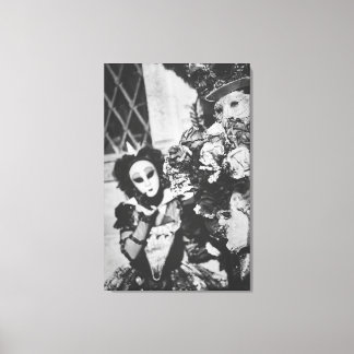 Toile Mystérieux masques de carnaval à Venise, Italie