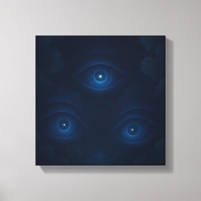 Toile Mystic Energy Eyes Canvas Wall Art (Recto)