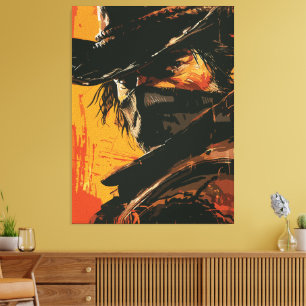 Toile Mystic Outlaw : Regard Occidental Fougueux