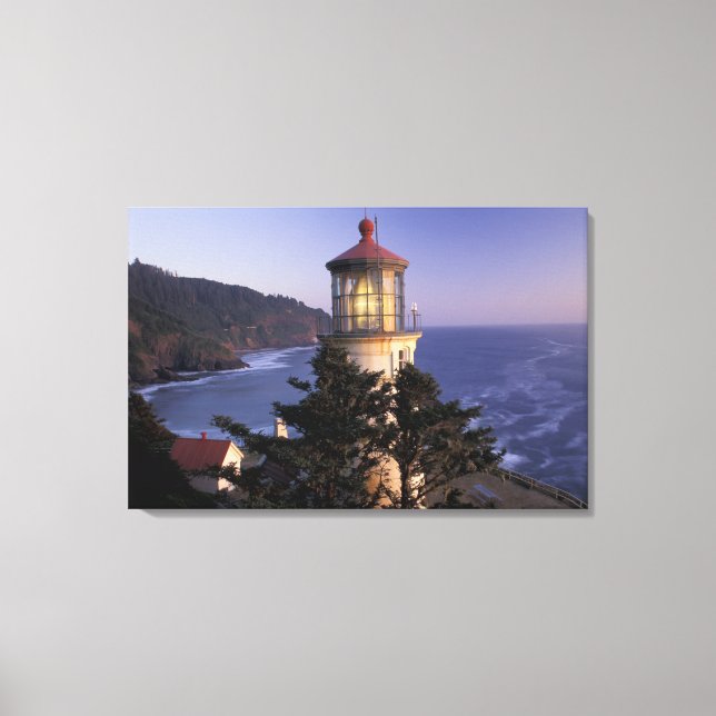 Toile NA, États-Unis, Oregon, Phare de Heceta Head, (Recto)