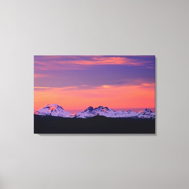 Toile NA, États-Unis, Oregon, The Three Sisters Mountain (Recto)
