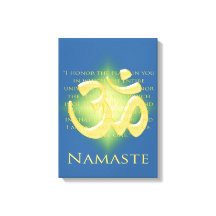 Namaste avec symbole Om