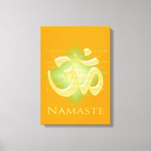 Toile Namaste avec symbole Om