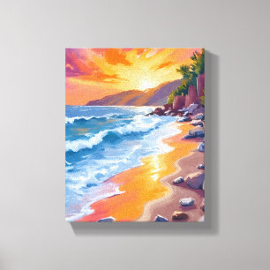 Toile Napili Bay Sunset Maui Hawaii Peinture