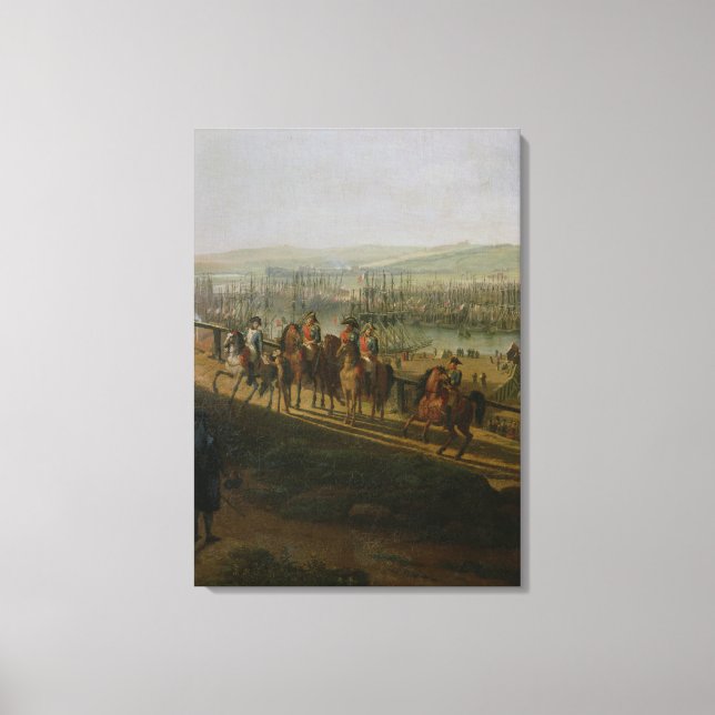 Toile Napoléon Bonaparte Visite du camp à (Recto)