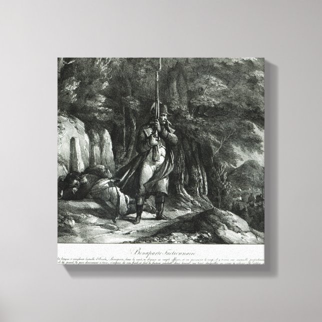 Toile Napoléon en service de sentinelle (Recto)