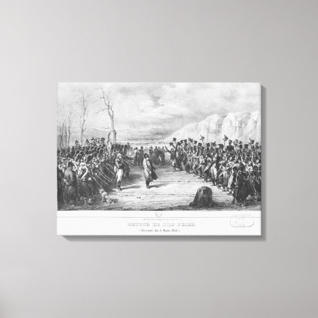 Toile Napoléon I de retour d'Elba (Recto)