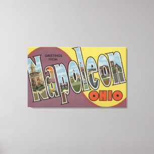 Toile Napoléon, Ohio - Scènes de grandes lettres