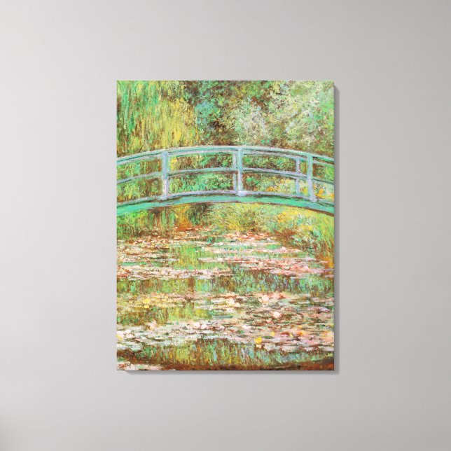 Toile Nappes d'eau et pont japonais Monet Art (Recto)
