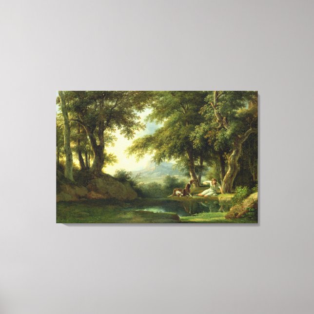 Toile Narcisse Admirer sa Réflexion (Recto)