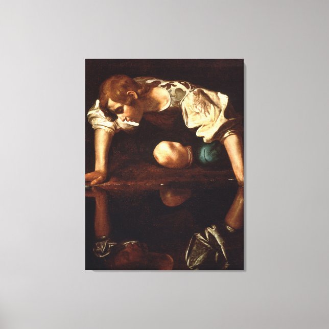 Toile Narcisse par Michelangelo Merisi da Caravaggio (Recto)