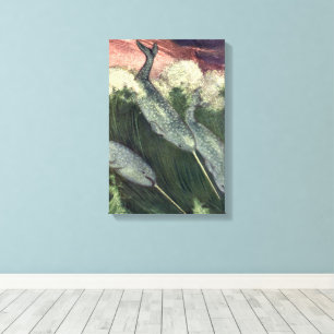 Toile Narvals, Animaux marins vintage Baleines Océan