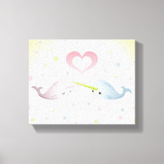 Toile Narwhal Kisses