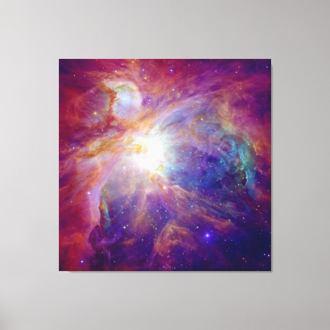 Toile NASA rose Orion Nebula Fuschia (Recto)