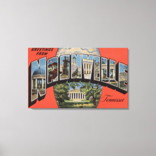 Toile Nashville, Tennessee - Scènes de grandes lettres 2