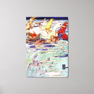 Toile Natation d'Alice dans la piscine des larmes au