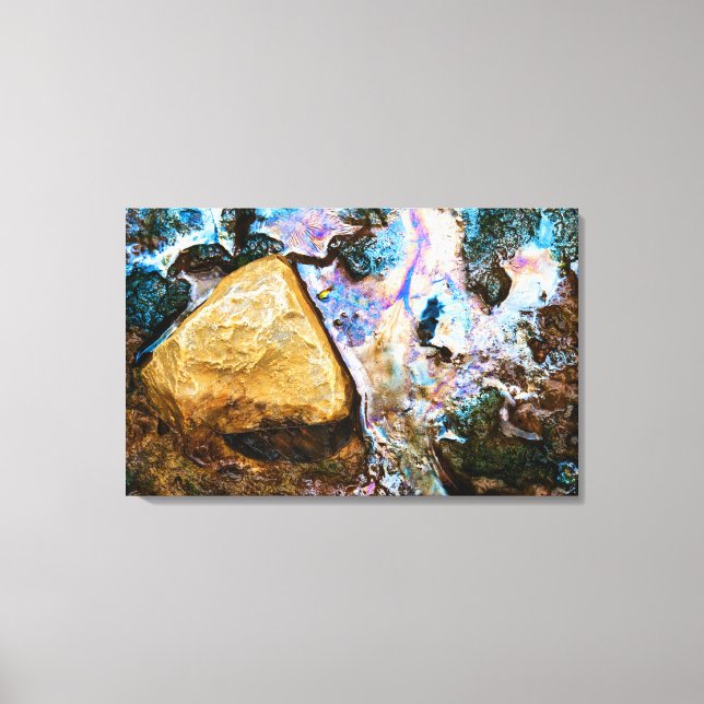 Toile nature abstraite eau morte (Recto)