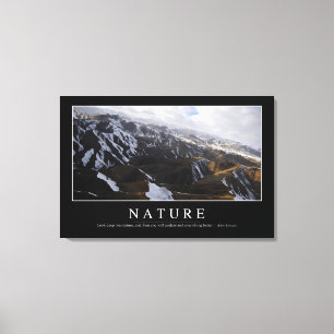 Toile Nature : Citation inspirée