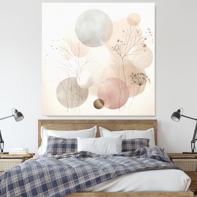 Toile Nature Éthérée : Art Wabi Sabi (Insitu(Chambre))