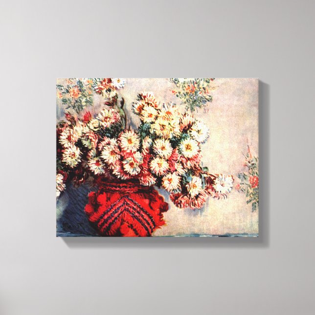 Toile Nature morte aux Chrysanthèmes de Claude Monet (Recto)